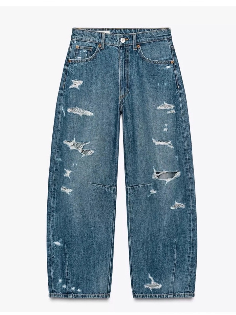 Zara Ballon Barrel Jeans - EUC!